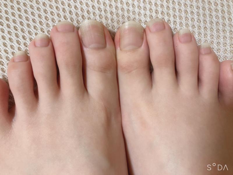 しっかり匂う♡伸び切った足の爪♡