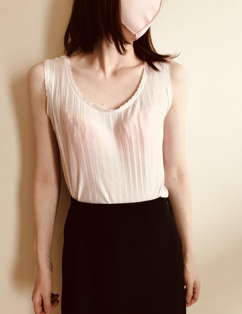 【ご新規様限定】女子汗のいい香り♪ 仕事使用インナーTシャツ 他3点セット★&マスク ★20代営業職