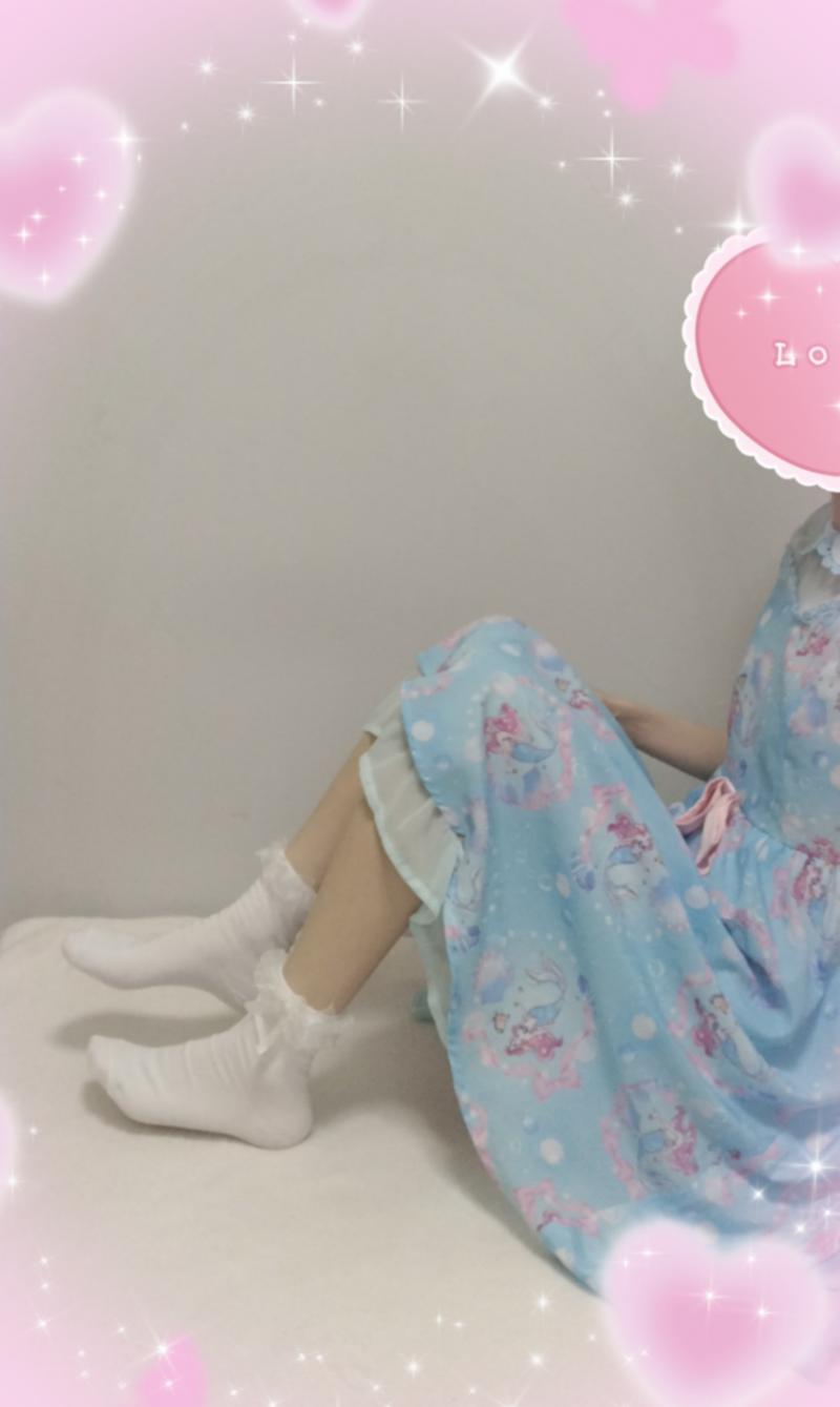 らむねーど様♡白色フリルソックス1日履き