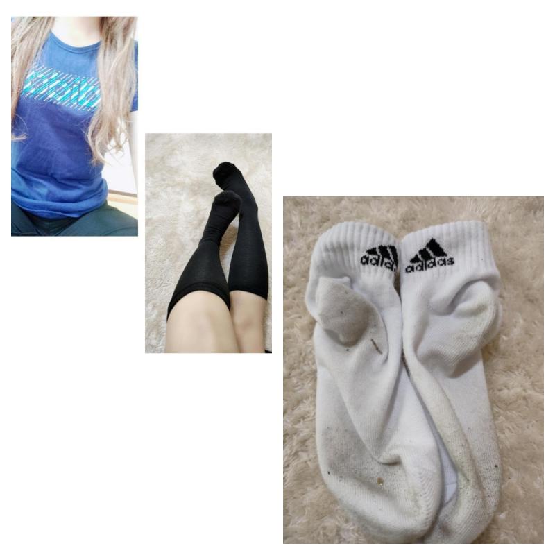 4日連続着用ハイソックス&adidasソックス&adidasTシャツセット♡