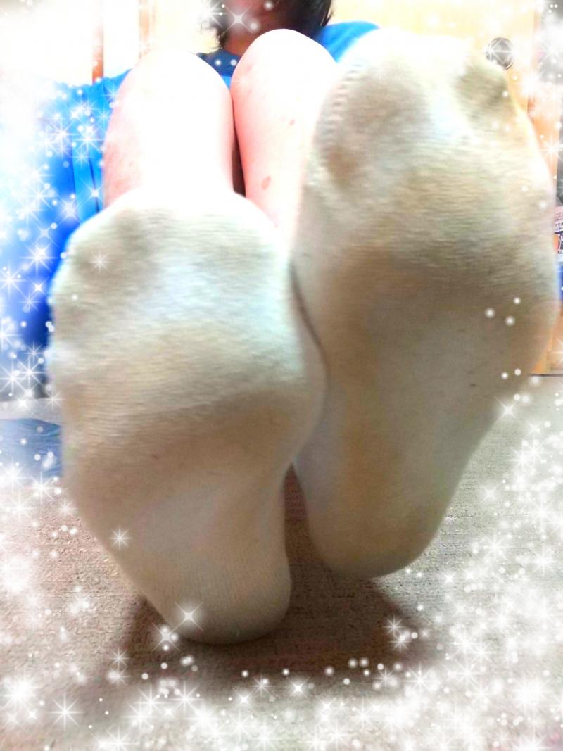 2日着用☆汚れて臭う白ソックス