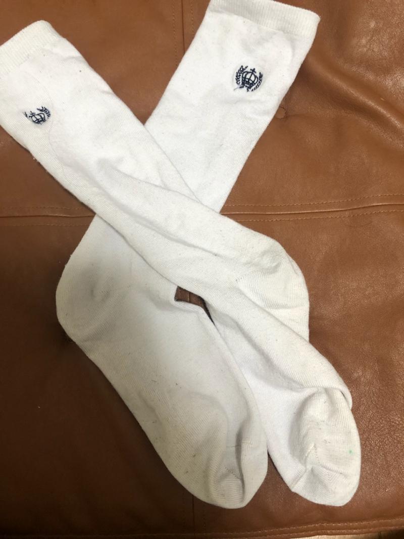 即納♡7日着用済み♡スクールハイソックス♡