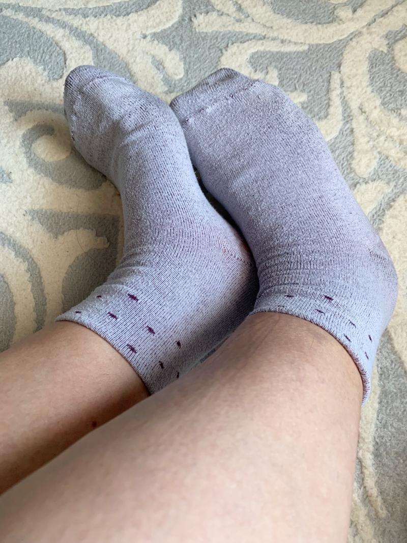 仕事中に履いてた蒸れ靴下