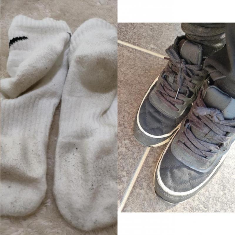 4日連続着用NIKEソックス&ZARAスニーカー&NIKETシャツセット♡
