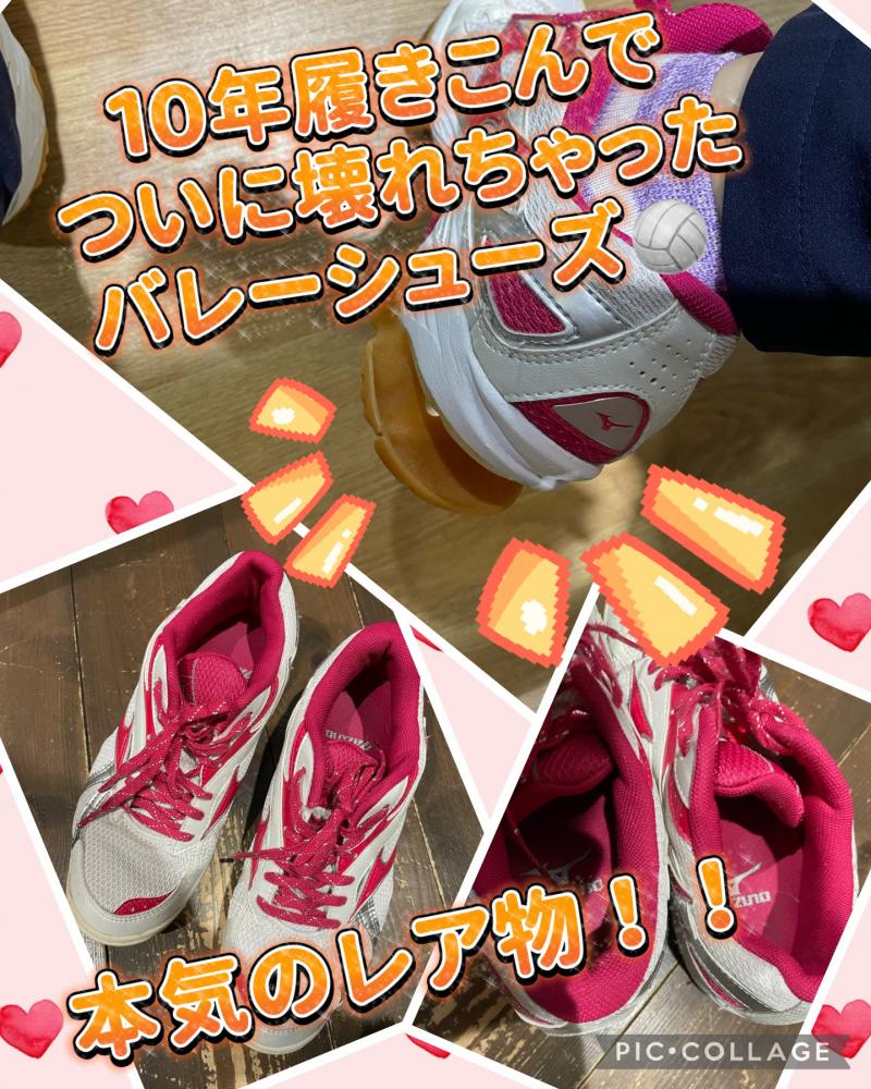 【本気のレア物！】10年未洗濯！履きこんでついに壊れちゃったバレーシューズ！
