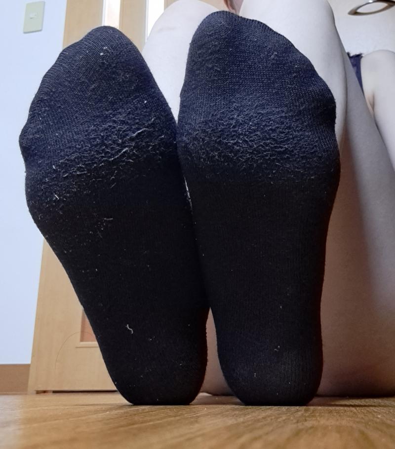 1日着用♪ムレムレ紺ソックス