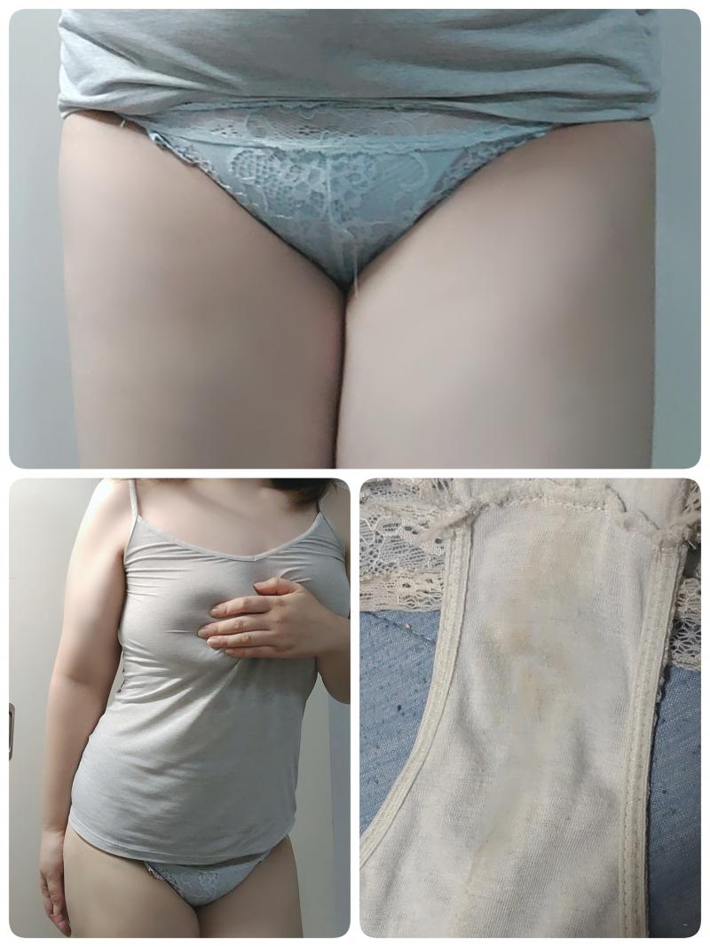 セットSALE☆汗だく蒸れすそがパンティ&濃厚わき臭キャミ