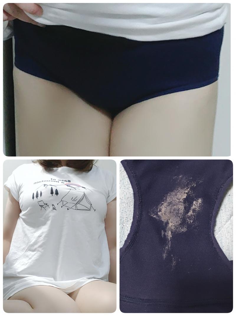 セットSALE☆前日お風呂なしわきが臭しっかりめTシャツ&お汚れパンティ