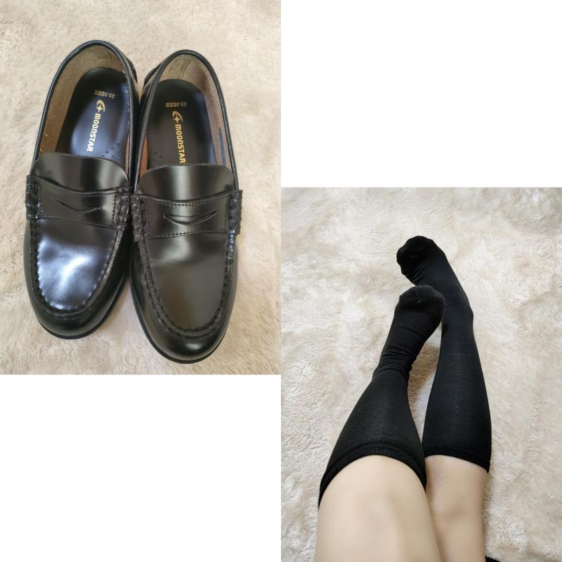 4日連続着用ハイソックス&ローファーセット♡