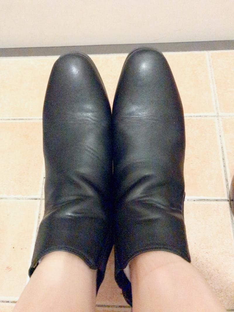 黒のブーツ♡選べる靴下も一緒にお届けします♡