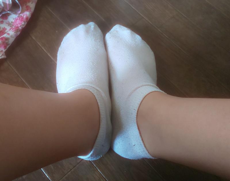 白のくるぶし靴下