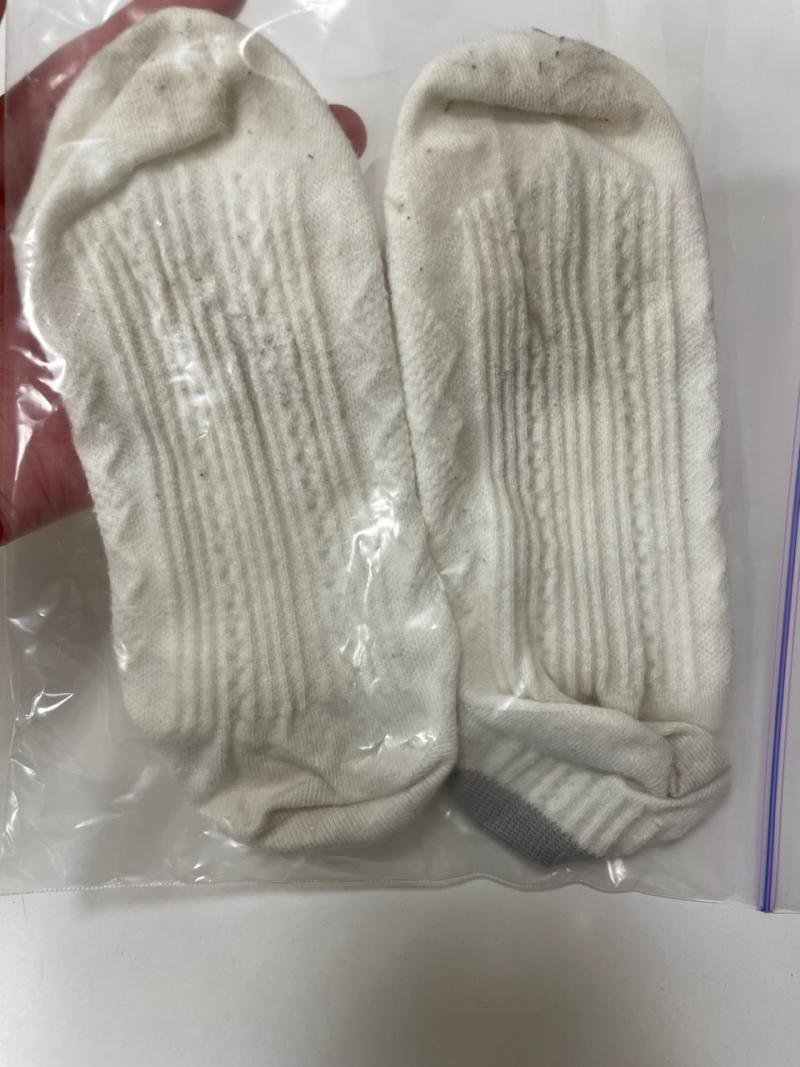 ◎1週間履いて汚れた靴下