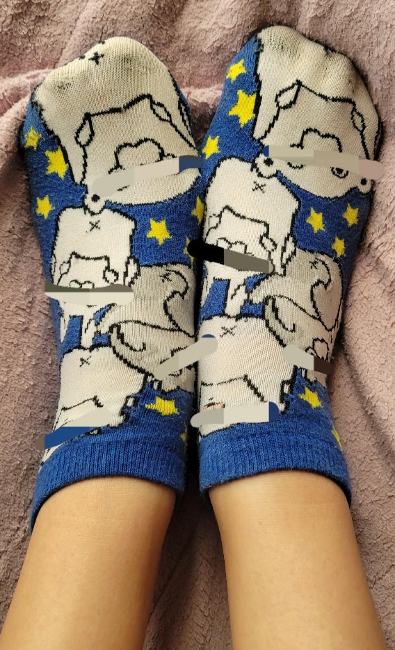 アラフィフ熟女メスフェロモン香るモコモコソックス