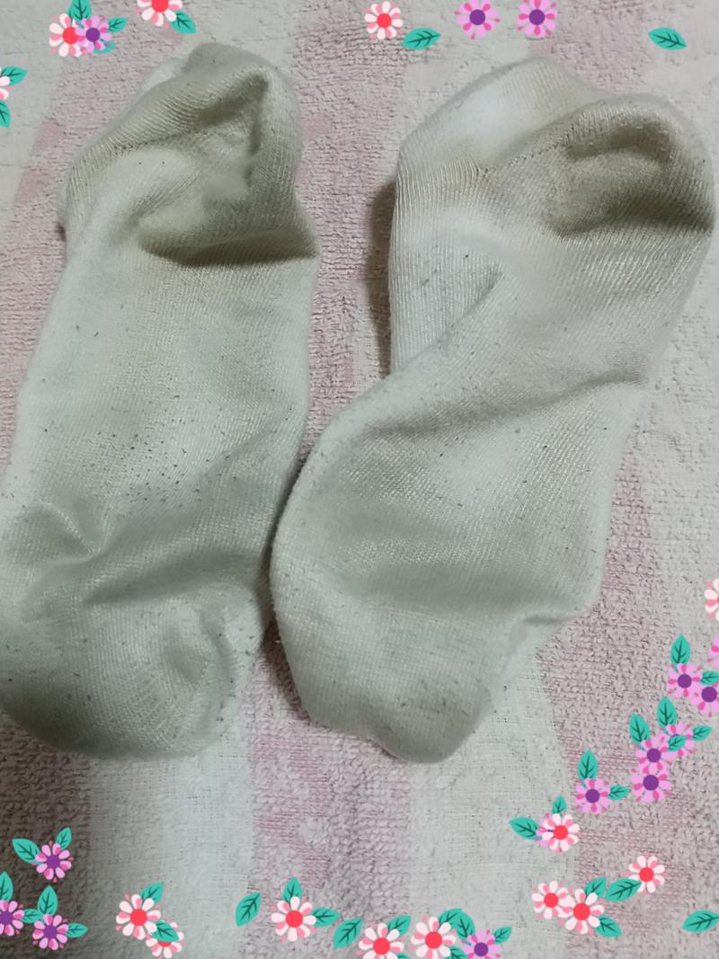 3日着用♡汚れて臭い白ソックス