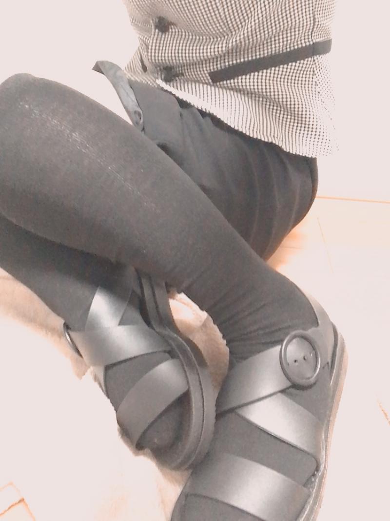 オフィス用サンダル＋2日履き仕事用黒ハイソックス♡