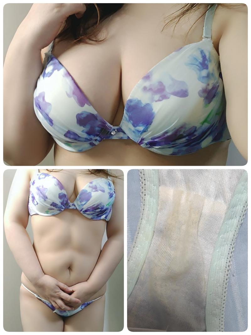 連続着用わきが臭ブラ&すそが臭しっかりめパンティのセット