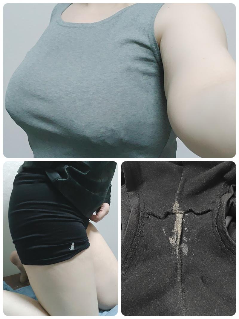 セットSALE★体臭わきが臭しっかりめタンクトップ&汗だく見せパン