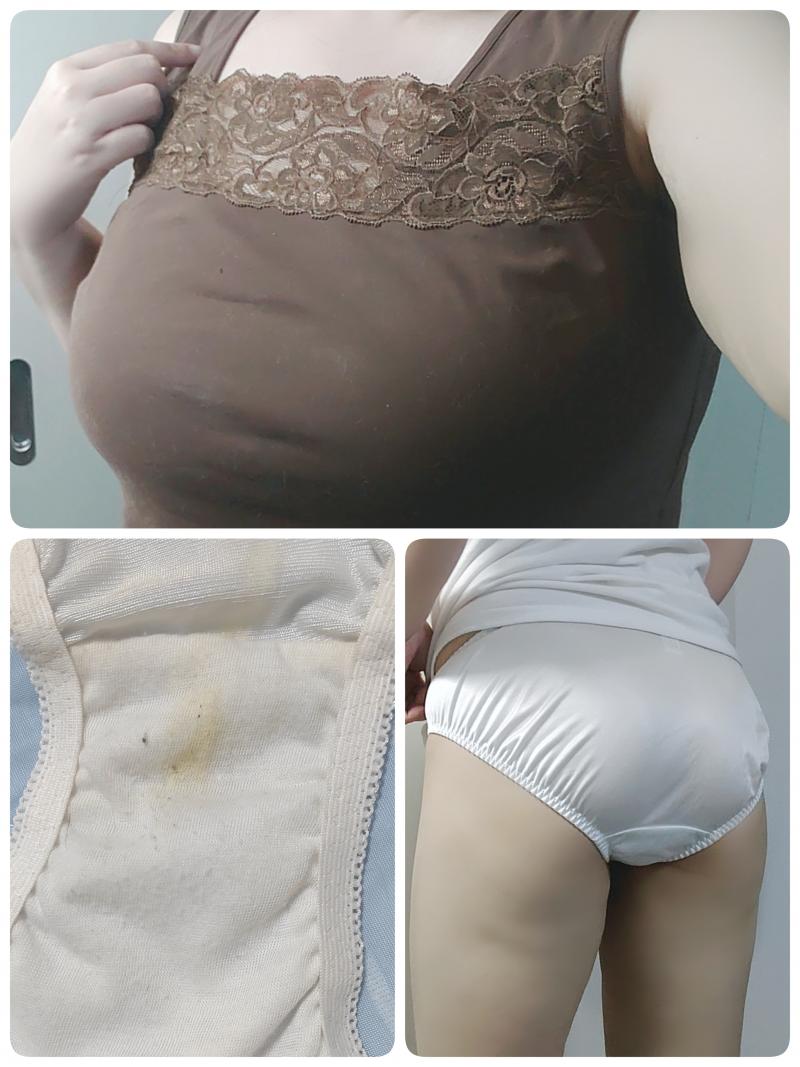 セットSALE★体臭わきが臭しっかりめタンクトップ&蒸れすそが臭パンティ