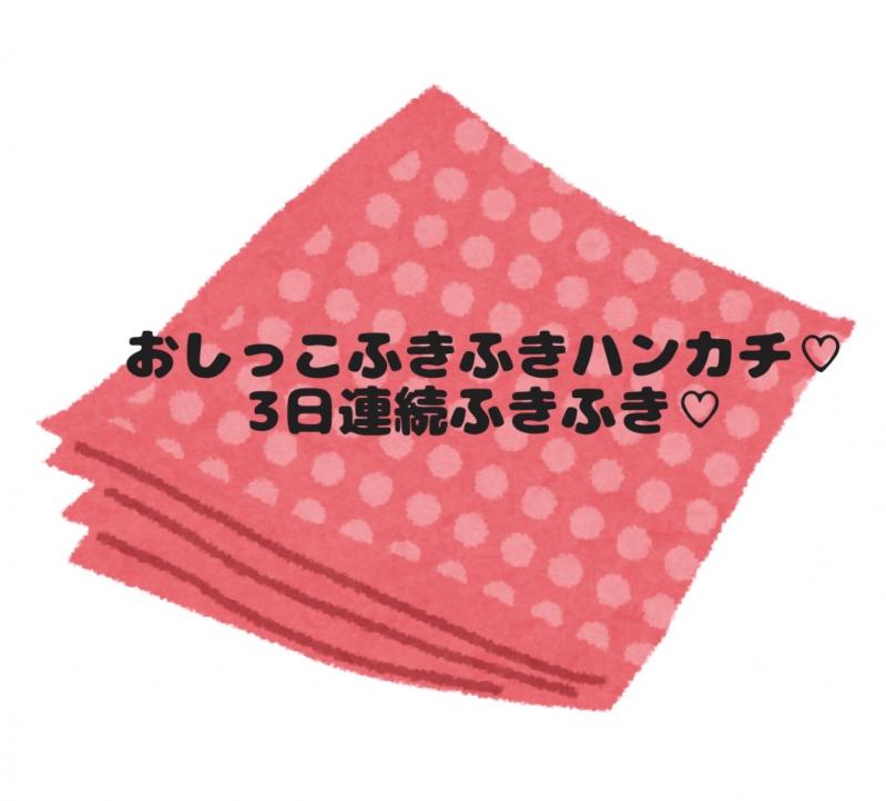 おしっこふきふきハンカチ♡3日間♡