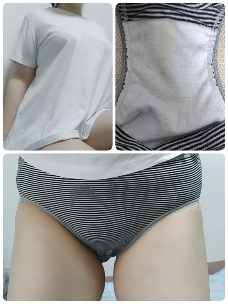 セットSALE☆連続着用わきが臭Tシャツ&蒸れおま◎◎臭パンティ