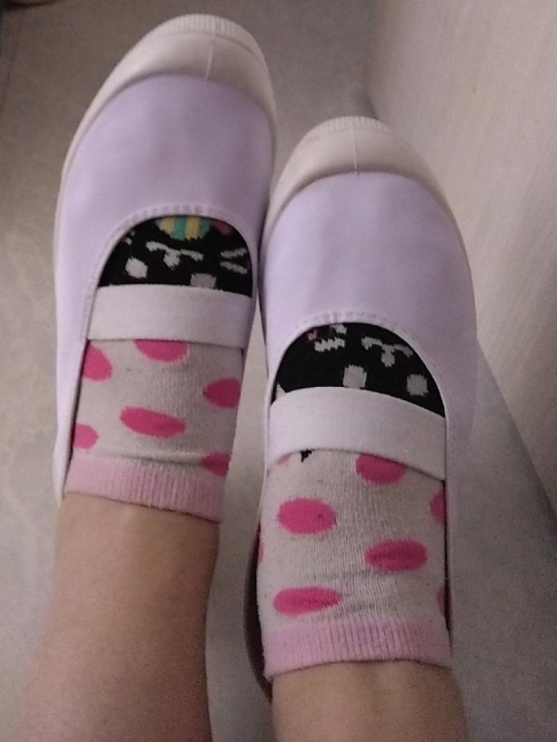 5日仕事で履いて激臭♥猫ちゃん靴下♥唾液臭いマスク付き