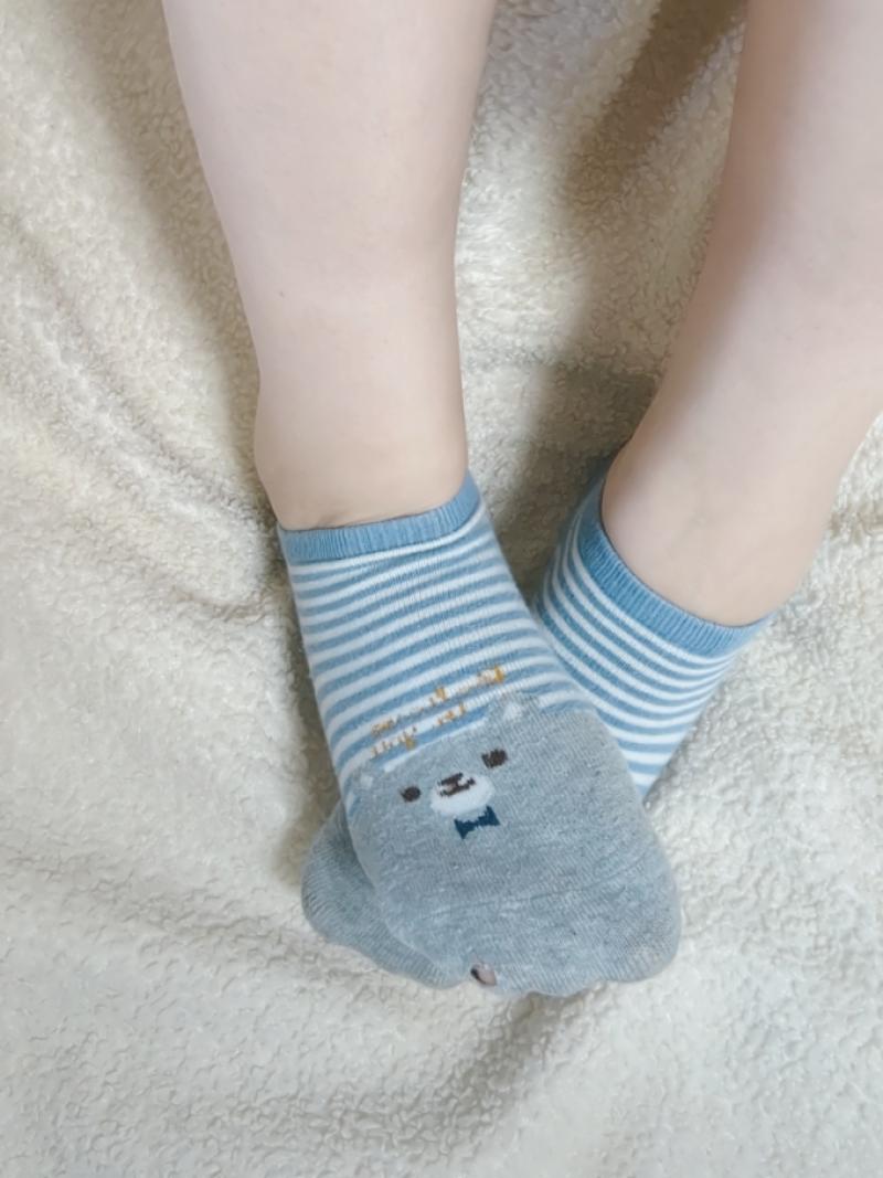 可愛いくまちゃん♡くさくさスニーカーソックス