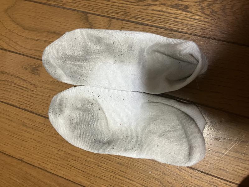 【ゆう様リクエスト】足跡くっきり白ソックス