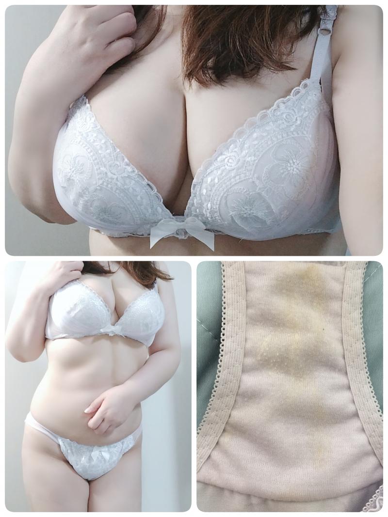 連続着用でわきが臭しっかりめブラ&お汚れいっぱい蒸れパンティ