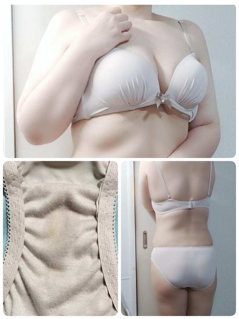 連続着用でわきが臭しっかりめブラ&蒸れパンティ