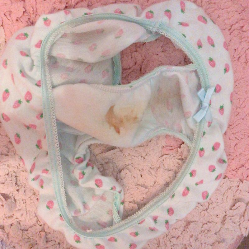 初出品❤️2日着用クタクタになっちゃったブルーパンティ