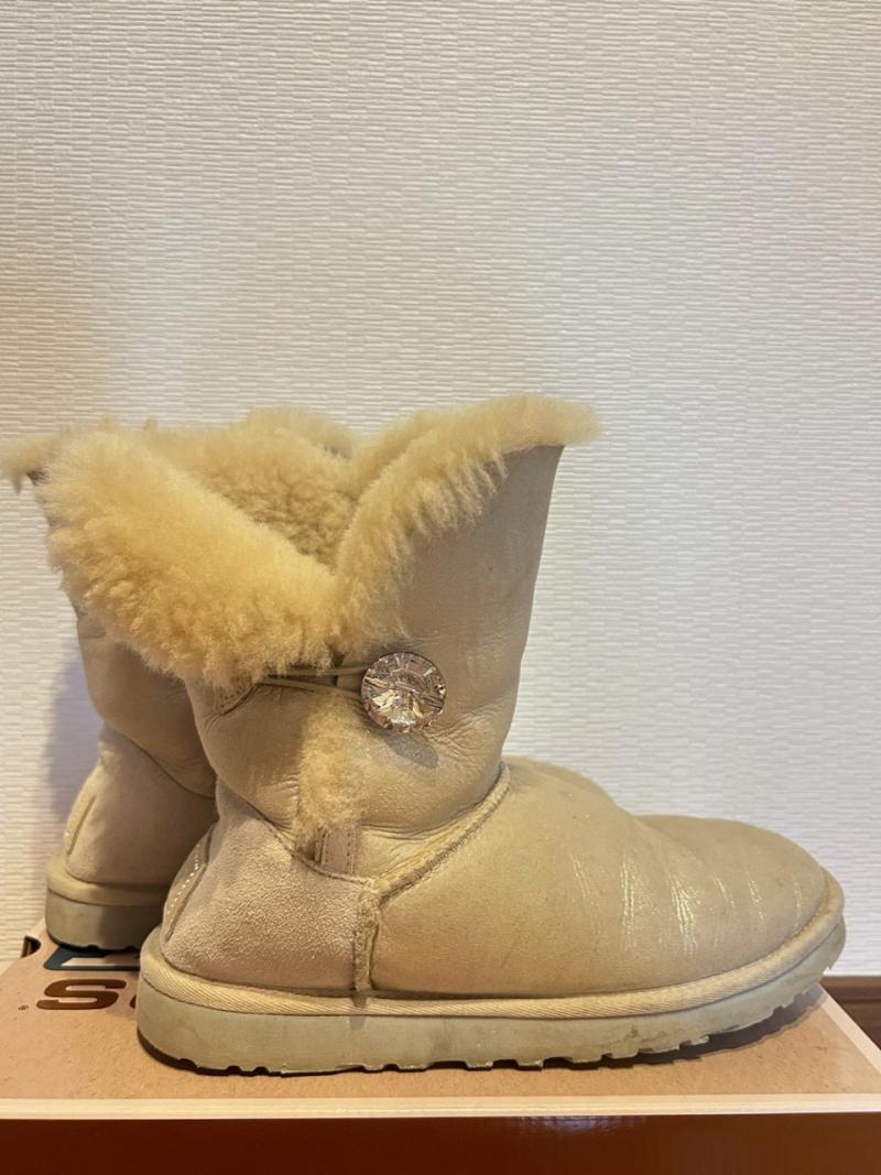 スワロフスキーUGG♥ラメ生地ムートン