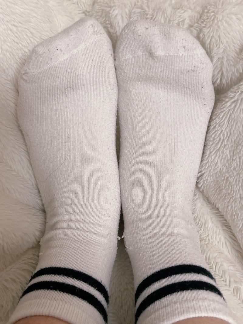 アルバイト中着用の白ソックス♡