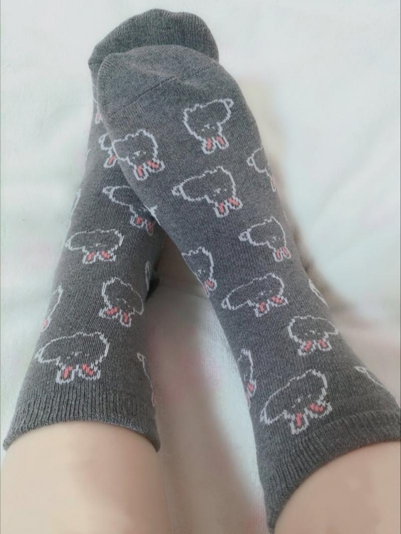 足汗でムレムレ♪うさちゃんソックス♥