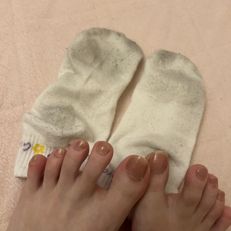ダンスレッスン蒸れ蒸れ靴下♡