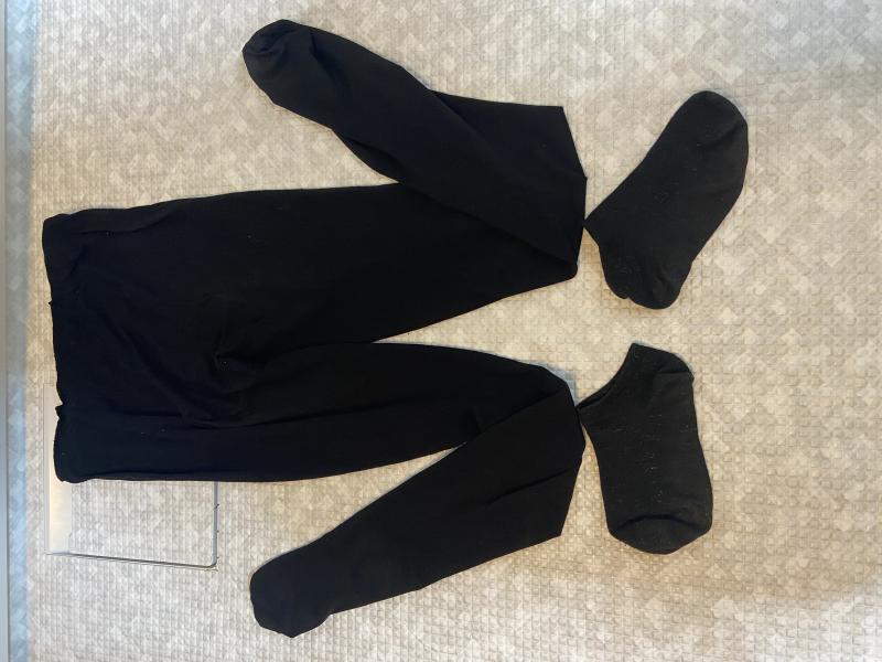 【受注生産】使用感あり！2日履き確約+オプション歓迎♡黒タイツor黒ショートソックス