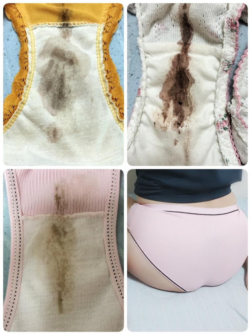 SALE☆生理の残りとすそが臭が混じったお汚れパンティ3枚セット