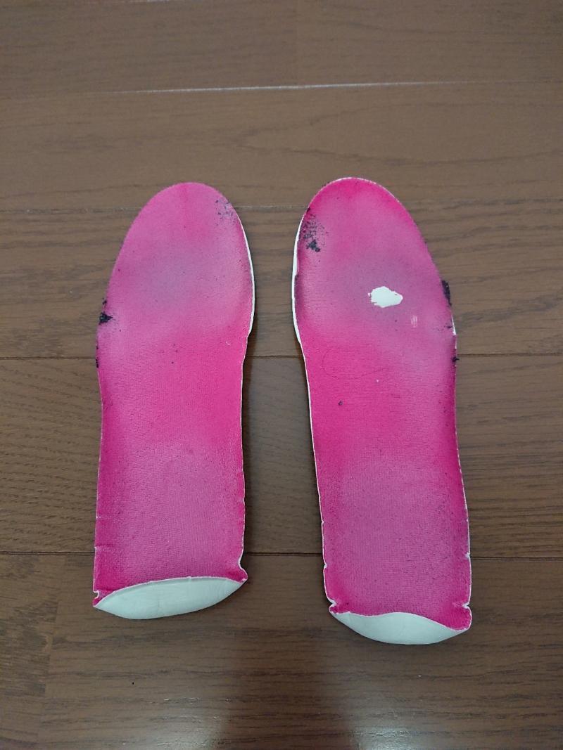 ナースシューズに使用したインソール
