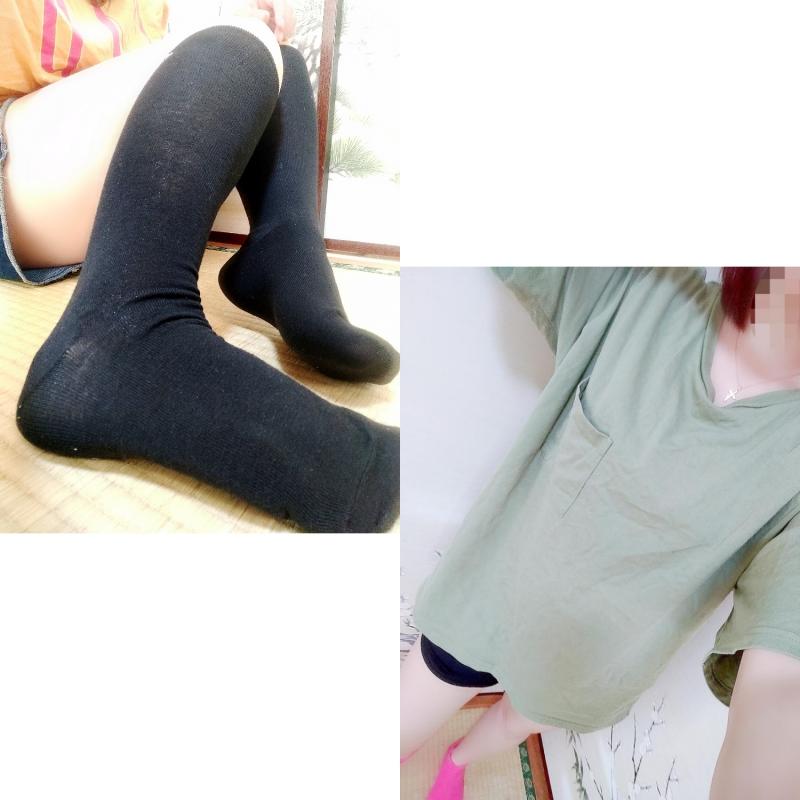 5日連続着用ハイソックス＆5日連続着用Tシャツ♡