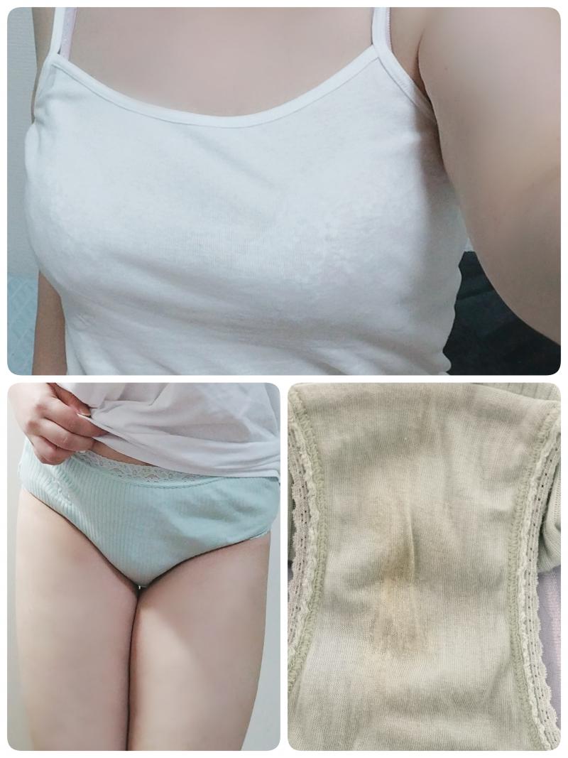 セットSALE☆わきが臭くさくさキャミ&少しくたびれ汗蒸れパンティ