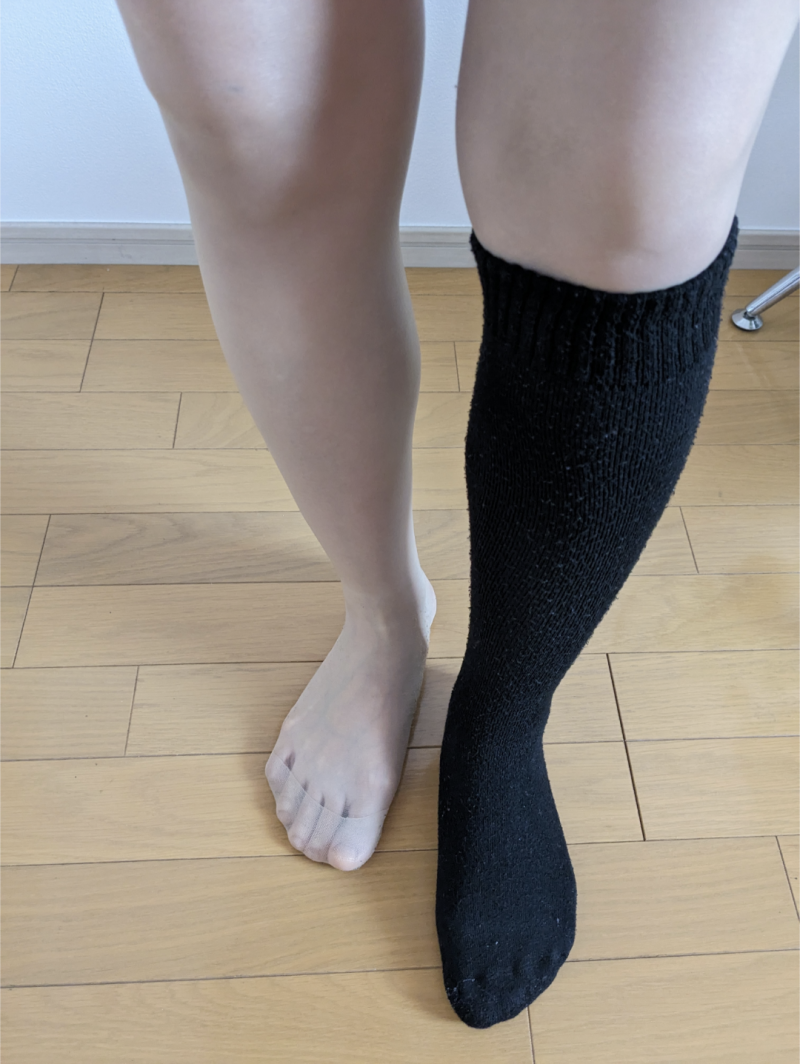 3日着用❤納豆臭染ハイソックス