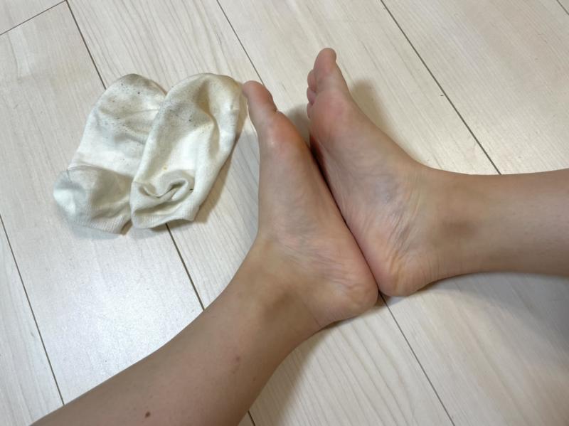 汚い臭い白ソックス3日履き♡