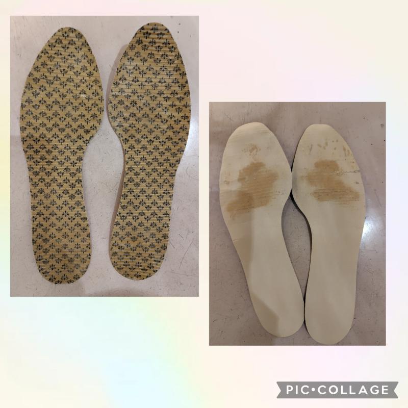 限界ボロボロ♡お仕事パンプスのの中敷き♡