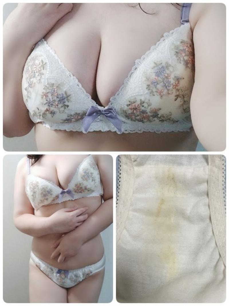 連続着用わきが臭染み込みブラ&蒸れおま◎こパンティ