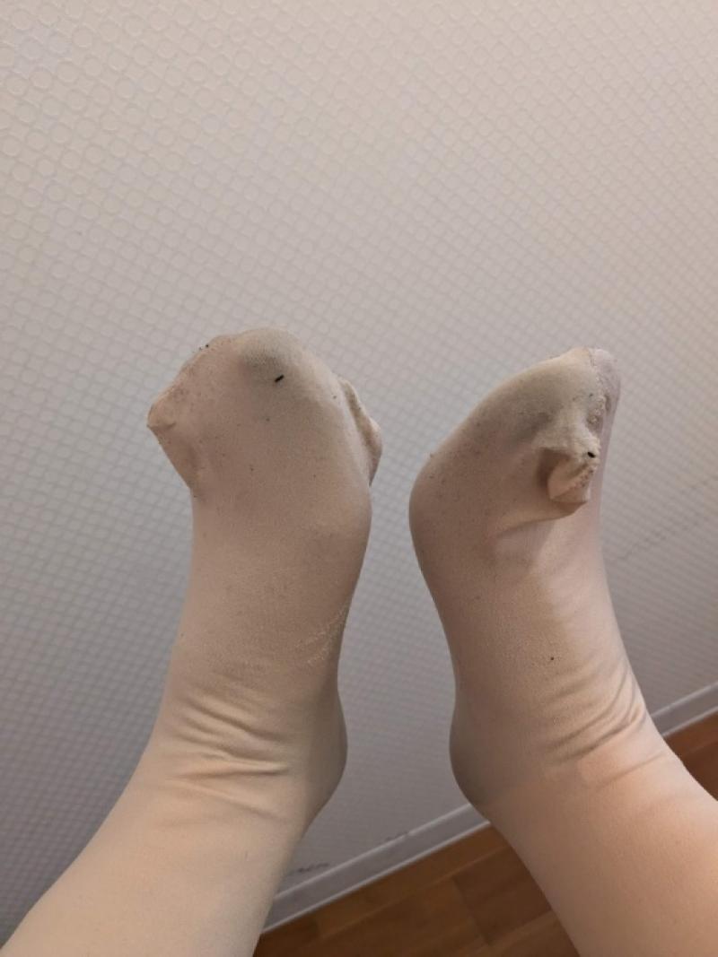 3ヶ月着用❤臭染レア　裏起毛タイツ