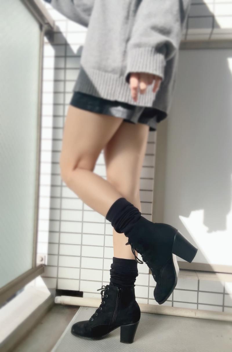5年愛用♡黒のブーティー