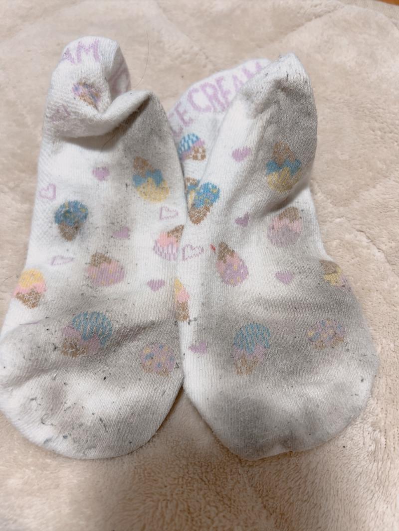 汚しすぎたくつした｡°(´∩ω∩`)°｡追加３日履いて送ります！