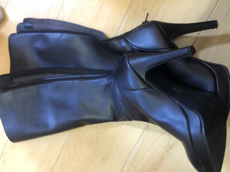 3年着用激臭ロングヒールブーツ