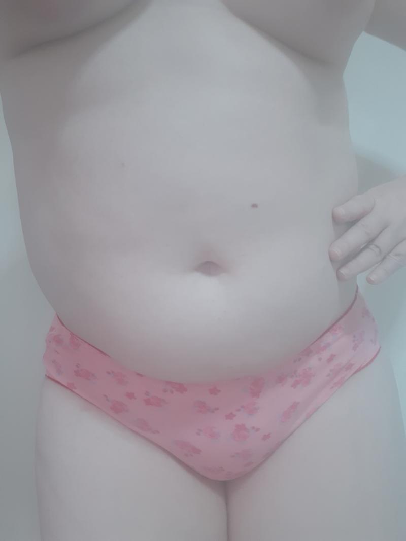 ★エリカ★2日着用♪本気のスソガ♪ピンクの花柄パンティ