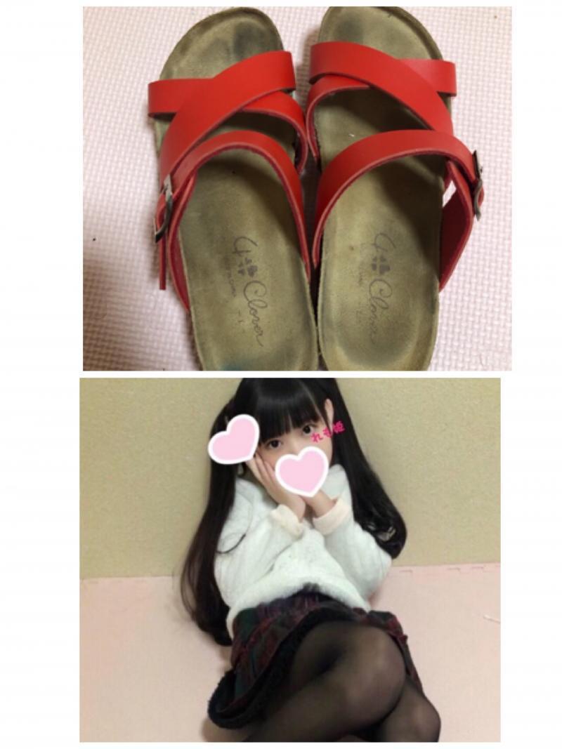限界突破笑汚くて臭くてぼろぼろ愛用サンダル ～足あとくっきり＆汗じみ満載～2日はきます❤️	