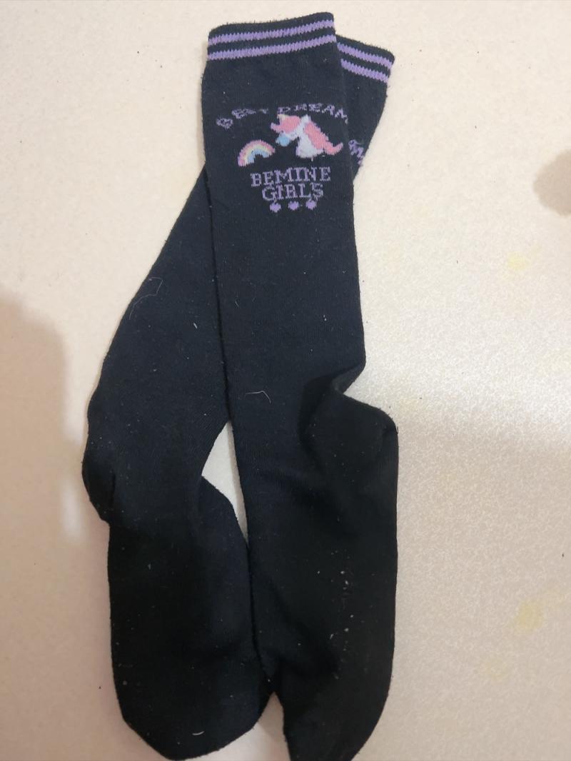 一足限定♡臭い毛玉女児ハイソ♡3日着用済み